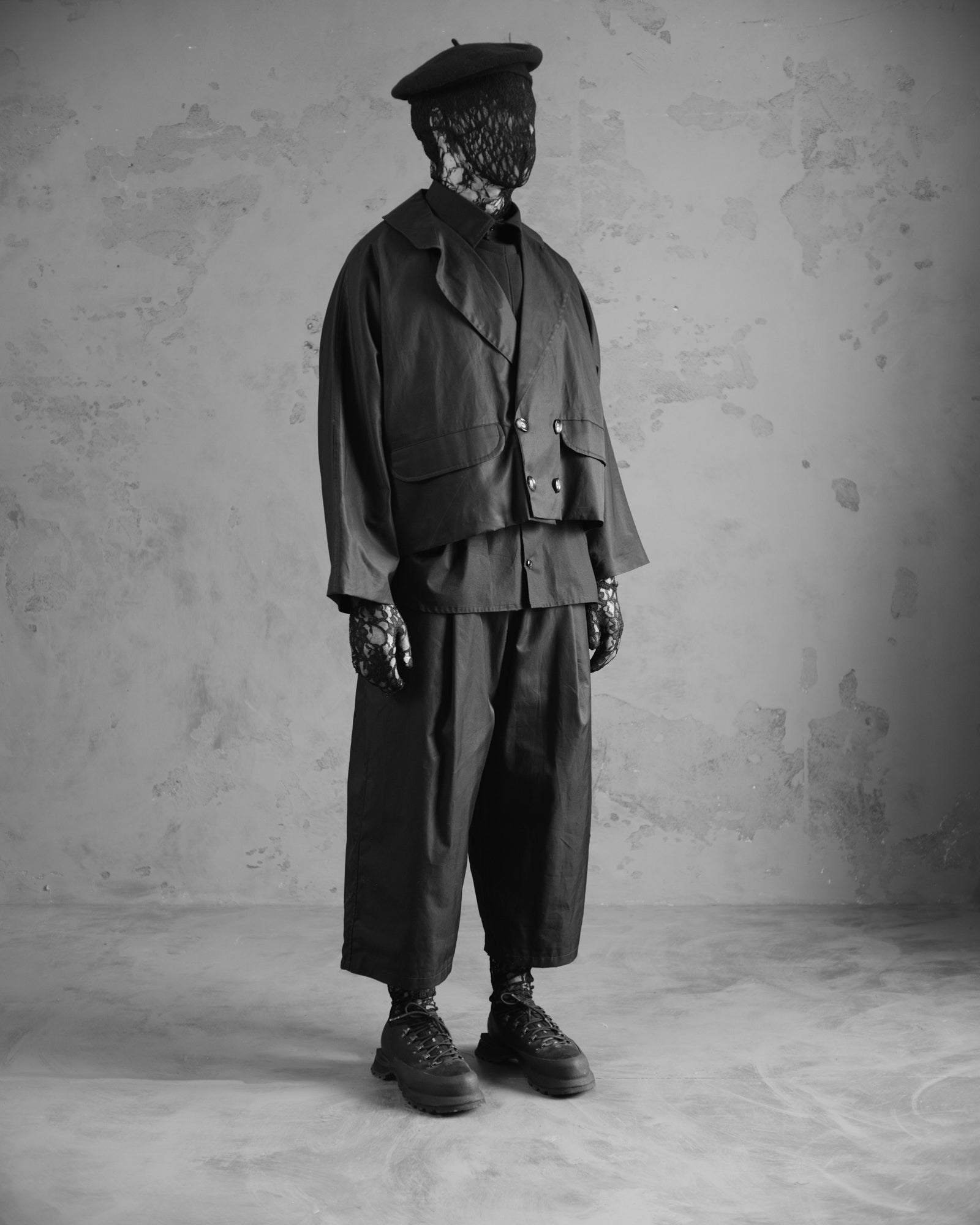 001 | 3/4 Pleated Pants "Twill"