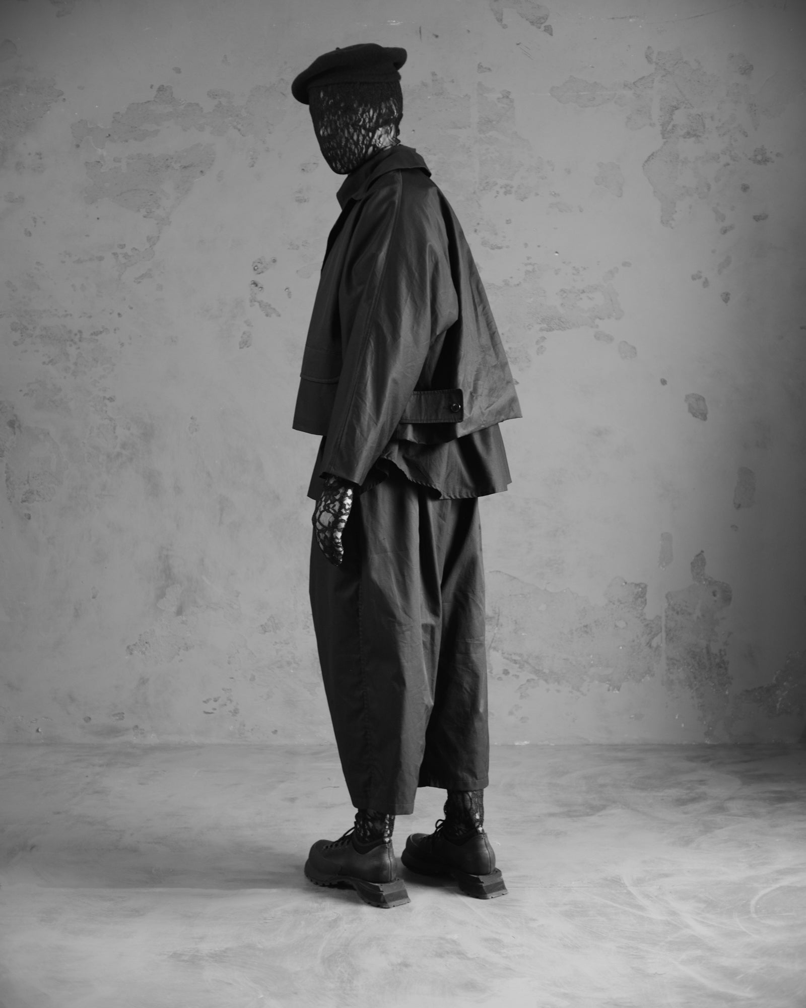 001 | 3/4 Pleated Pants "Twill"